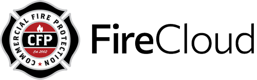 Logo of FireCloud, Newport Beach CA-based Fire Safety Company, emphasizing commercial fire protection since 2002